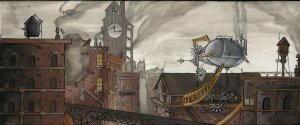 Steampunk_City_Destruction_by_remillardart